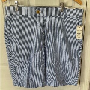 Brooks Brothers Blue and White Seersucker Shorts NWT